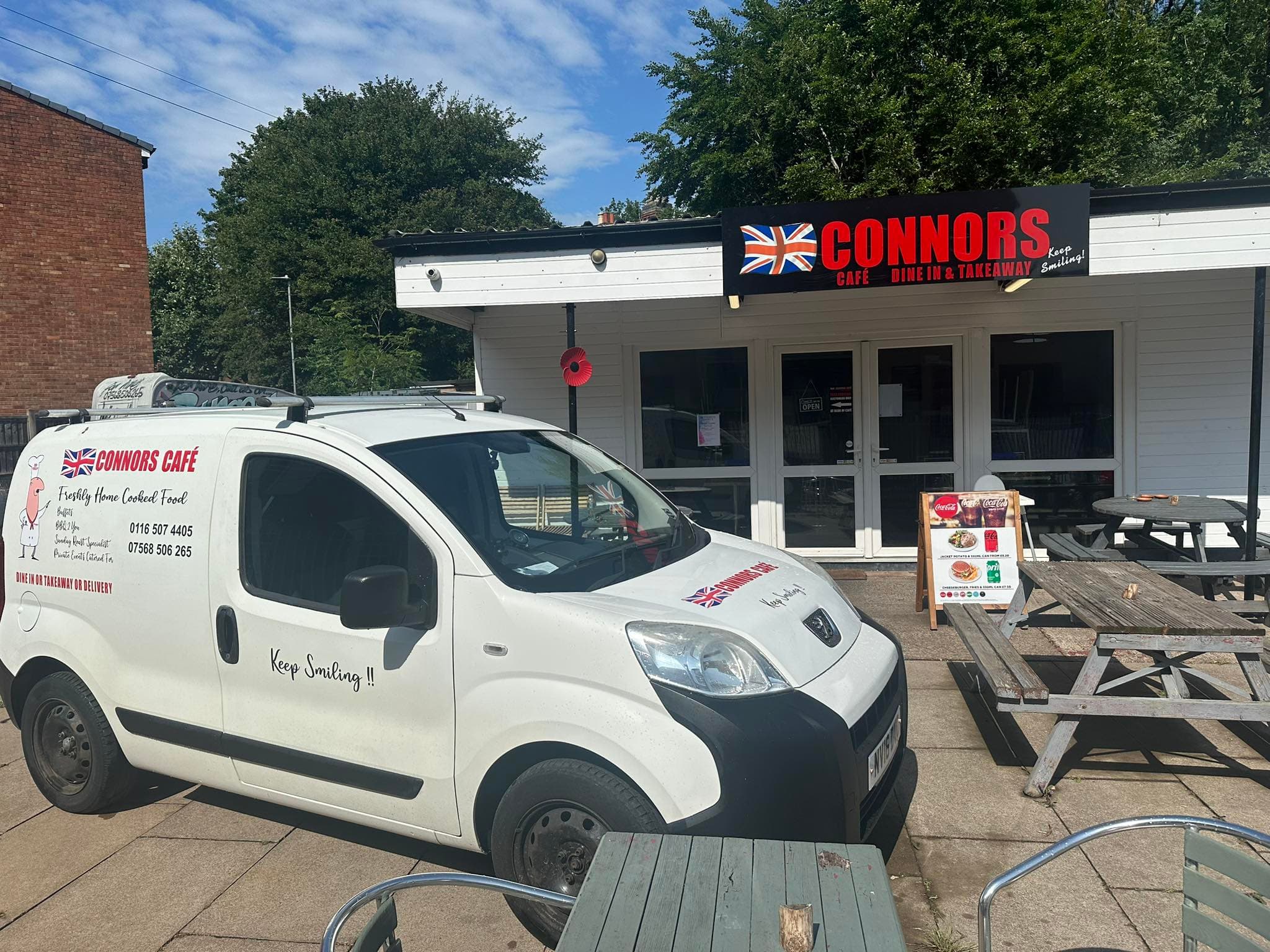 Connor’s Cafe catering spread prepared for a family event